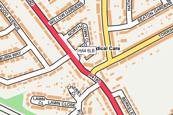 HA4 6LB map - OS OpenMap – Local (Ordnance Survey)