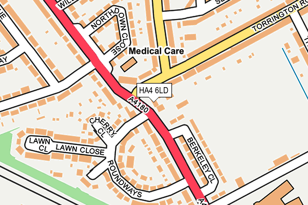 HA4 6LD map - OS OpenMap – Local (Ordnance Survey)