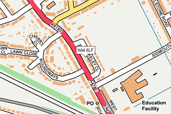 HA4 6LF map - OS OpenMap – Local (Ordnance Survey)