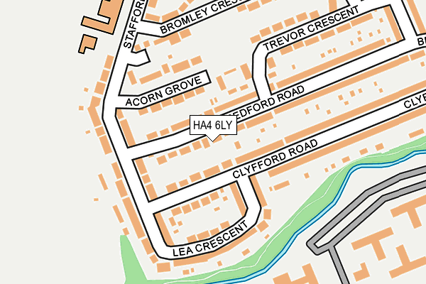 HA4 6LY map - OS OpenMap – Local (Ordnance Survey)
