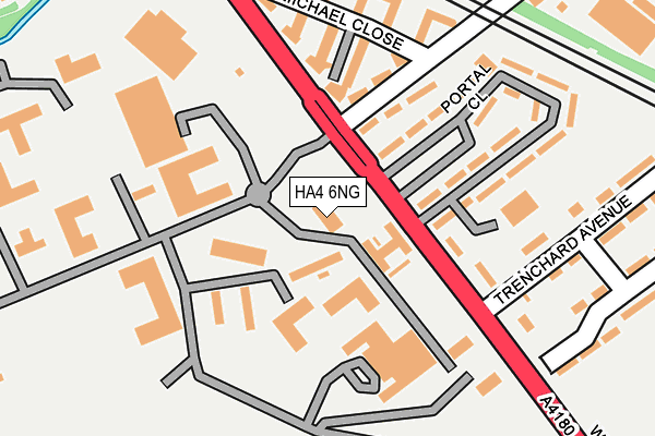 HA4 6NG map - OS OpenMap – Local (Ordnance Survey)