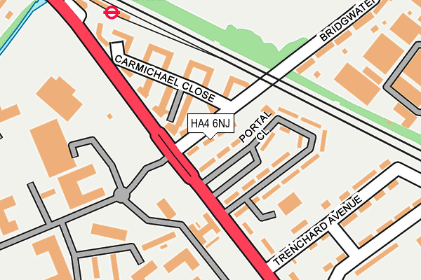 HA4 6NJ map - OS OpenMap – Local (Ordnance Survey)