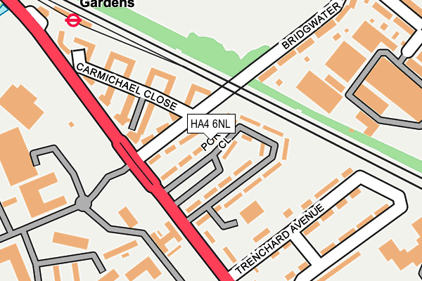 HA4 6NL map - OS OpenMap – Local (Ordnance Survey)