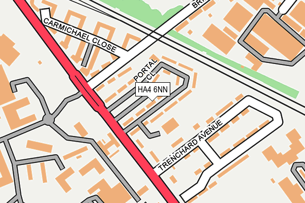 HA4 6NN map - OS OpenMap – Local (Ordnance Survey)