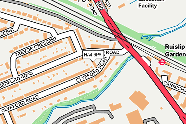 HA4 6PA map - OS OpenMap – Local (Ordnance Survey)