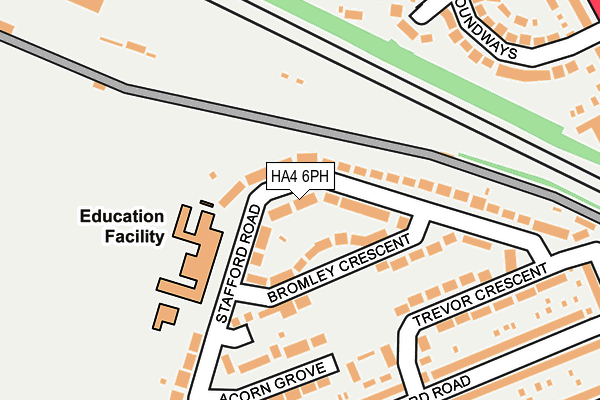 HA4 6PH map - OS OpenMap – Local (Ordnance Survey)