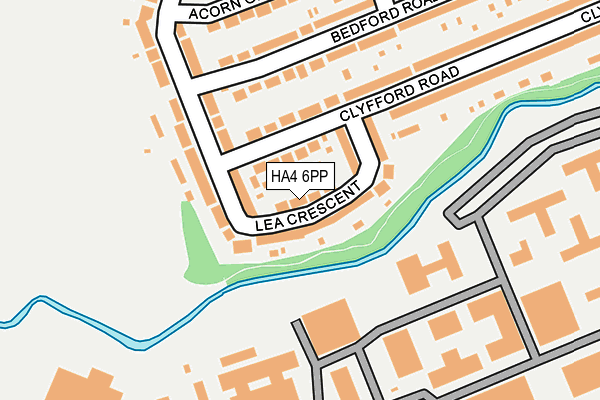 HA4 6PP map - OS OpenMap – Local (Ordnance Survey)