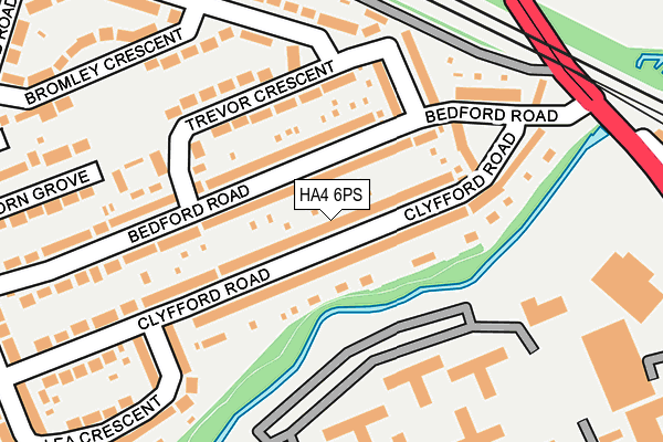 HA4 6PS map - OS OpenMap – Local (Ordnance Survey)