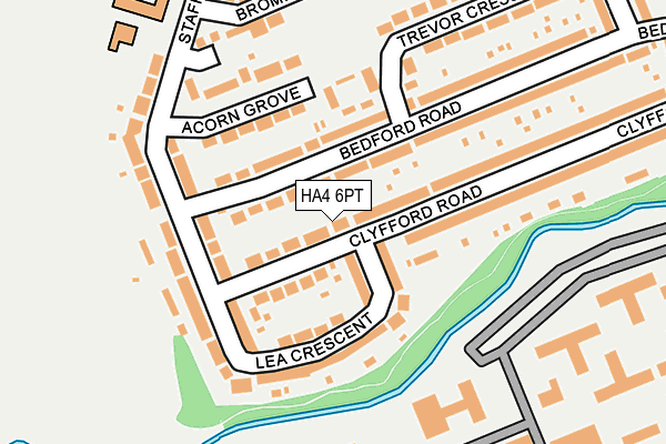 HA4 6PT map - OS OpenMap – Local (Ordnance Survey)