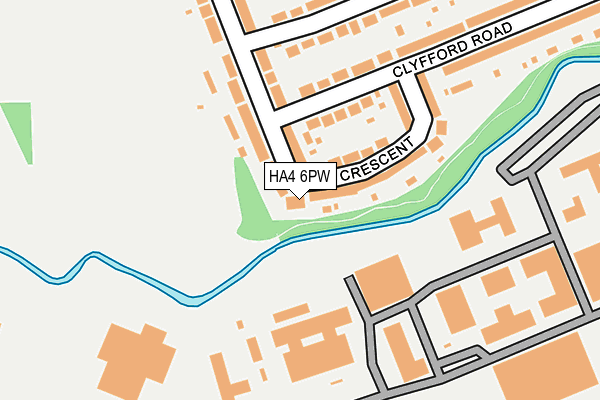 HA4 6PW map - OS OpenMap – Local (Ordnance Survey)