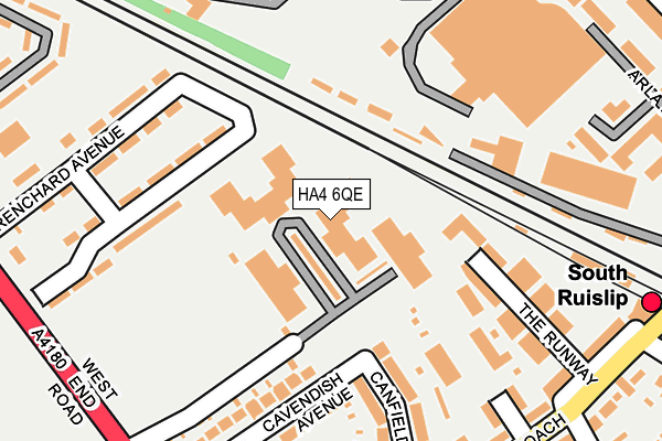 HA4 6QE map - OS OpenMap – Local (Ordnance Survey)