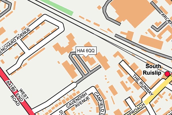 HA4 6QQ map - OS OpenMap – Local (Ordnance Survey)