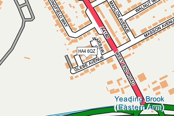 HA4 6QZ map - OS OpenMap – Local (Ordnance Survey)