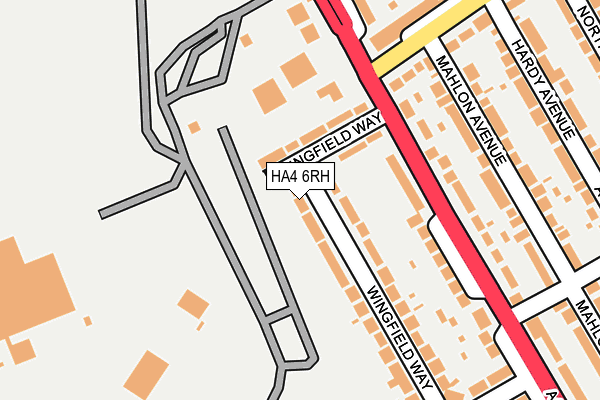 HA4 6RH map - OS OpenMap – Local (Ordnance Survey)