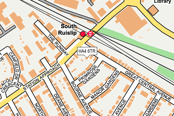 HA4 6TR map - OS OpenMap – Local (Ordnance Survey)