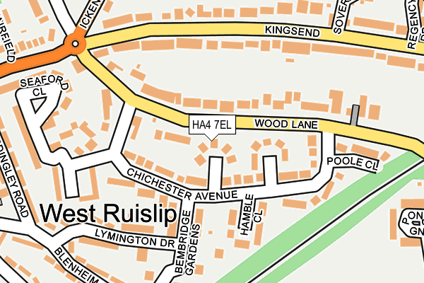 HA4 7EL map - OS OpenMap – Local (Ordnance Survey)
