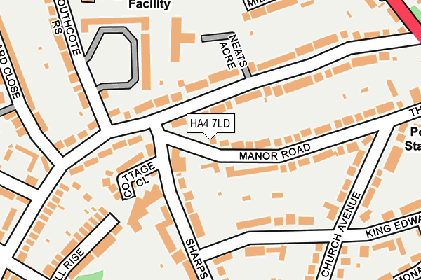 HA4 7LD map - OS OpenMap – Local (Ordnance Survey)
