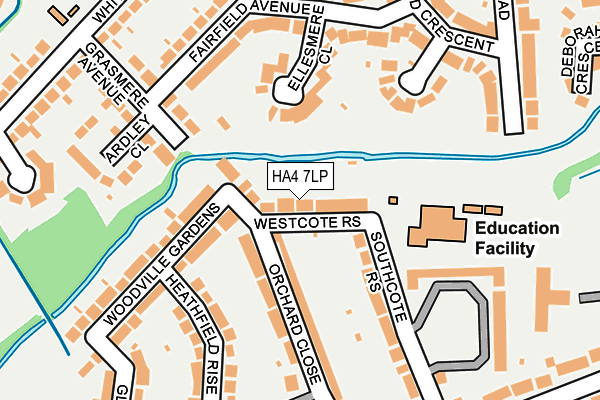 HA4 7LP map - OS OpenMap – Local (Ordnance Survey)