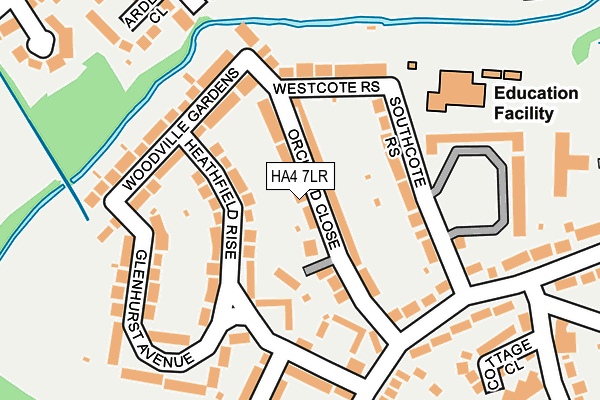 HA4 7LR map - OS OpenMap – Local (Ordnance Survey)