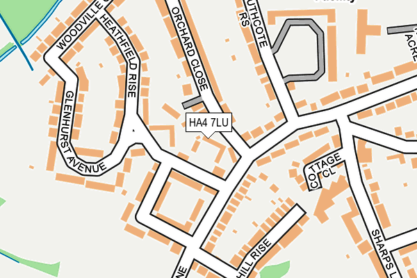 HA4 7LU map - OS OpenMap – Local (Ordnance Survey)