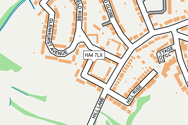 HA4 7LX map - OS OpenMap – Local (Ordnance Survey)