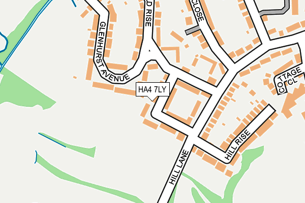 HA4 7LY map - OS OpenMap – Local (Ordnance Survey)