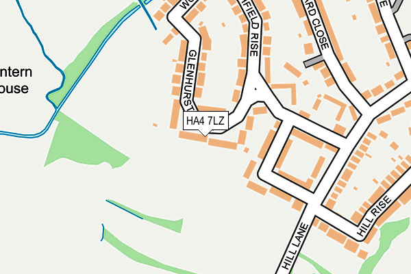 HA4 7LZ map - OS OpenMap – Local (Ordnance Survey)