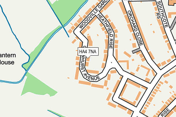 HA4 7NA map - OS OpenMap – Local (Ordnance Survey)