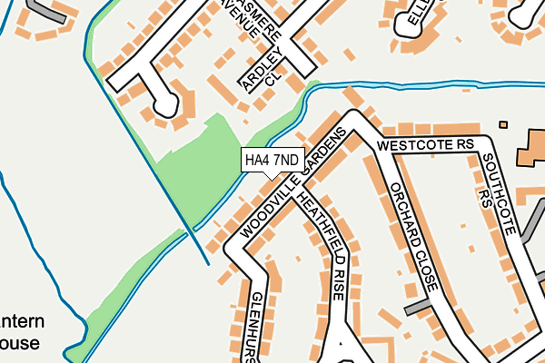 HA4 7ND map - OS OpenMap – Local (Ordnance Survey)