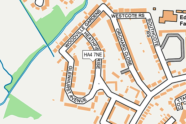 HA4 7NE map - OS OpenMap – Local (Ordnance Survey)