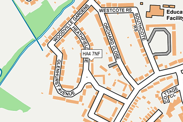 HA4 7NF map - OS OpenMap – Local (Ordnance Survey)