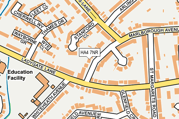 HA4 7NR map - OS OpenMap – Local (Ordnance Survey)