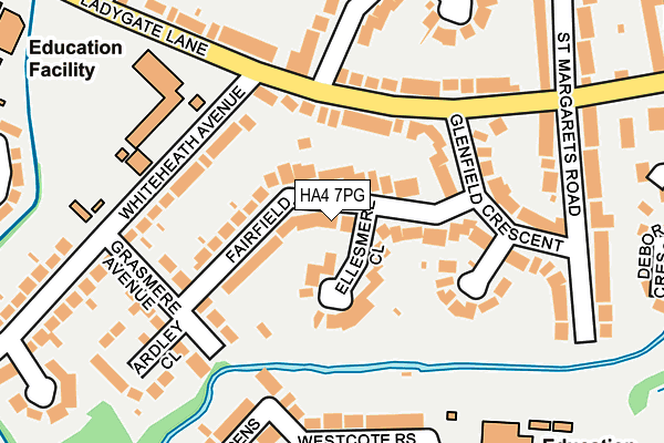 HA4 7PG map - OS OpenMap – Local (Ordnance Survey)