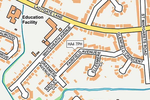 HA4 7PH map - OS OpenMap – Local (Ordnance Survey)