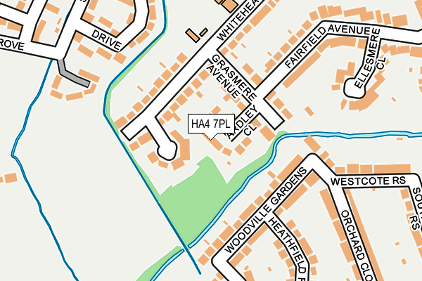 HA4 7PL map - OS OpenMap – Local (Ordnance Survey)