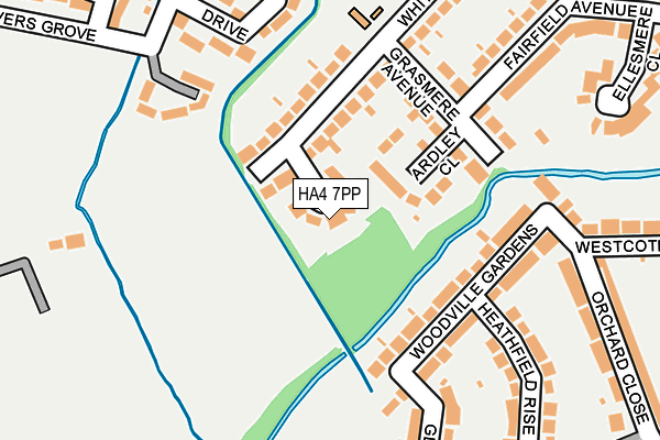 HA4 7PP map - OS OpenMap – Local (Ordnance Survey)