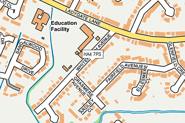 HA4 7PS map - OS OpenMap – Local (Ordnance Survey)