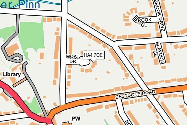 HA4 7QE map - OS OpenMap – Local (Ordnance Survey)
