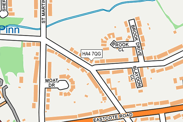 HA4 7QG map - OS OpenMap – Local (Ordnance Survey)