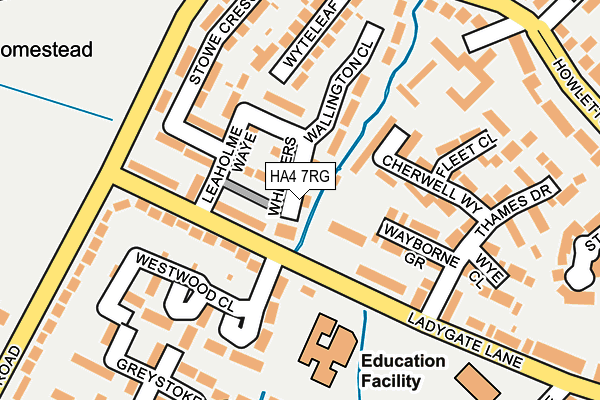 HA4 7RG map - OS OpenMap – Local (Ordnance Survey)