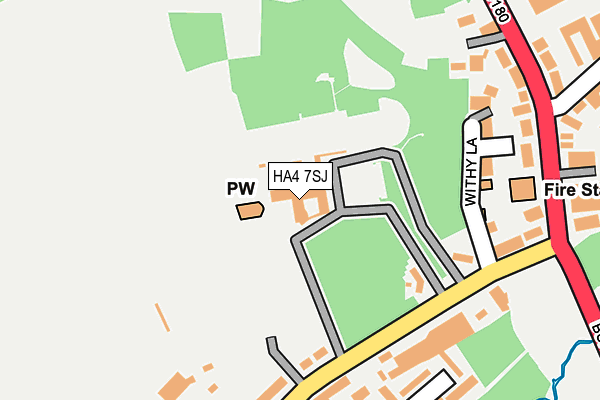 HA4 7SJ map - OS OpenMap – Local (Ordnance Survey)