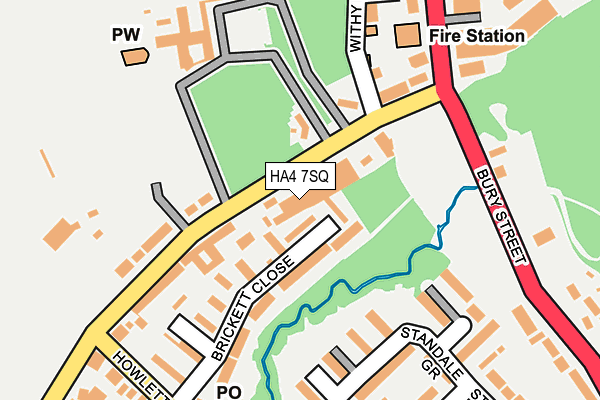 HA4 7SQ map - OS OpenMap – Local (Ordnance Survey)