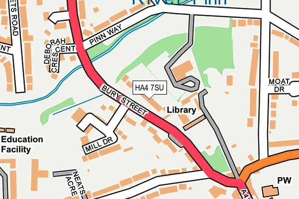 HA4 7SU map - OS OpenMap – Local (Ordnance Survey)