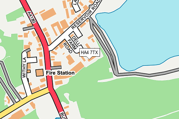 HA4 7TX map - OS OpenMap – Local (Ordnance Survey)