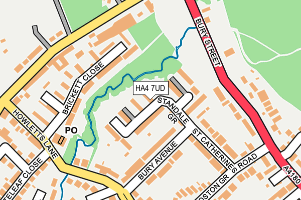 HA4 7UD map - OS OpenMap – Local (Ordnance Survey)