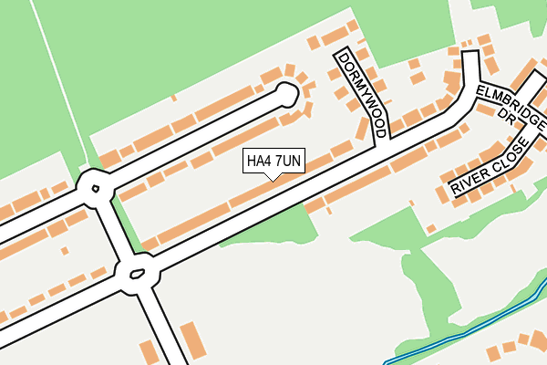 HA4 7UN map - OS OpenMap – Local (Ordnance Survey)
