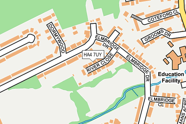 HA4 7UY map - OS OpenMap – Local (Ordnance Survey)