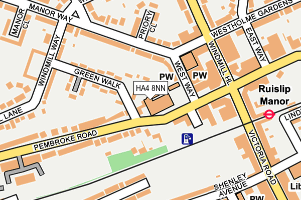 HA4 8NN map - OS OpenMap – Local (Ordnance Survey)