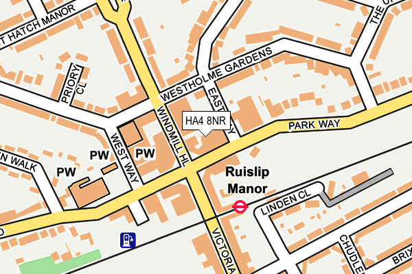 HA4 8NR map - OS OpenMap – Local (Ordnance Survey)