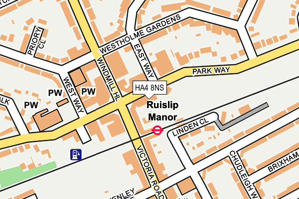 HA4 8NS map - OS OpenMap – Local (Ordnance Survey)